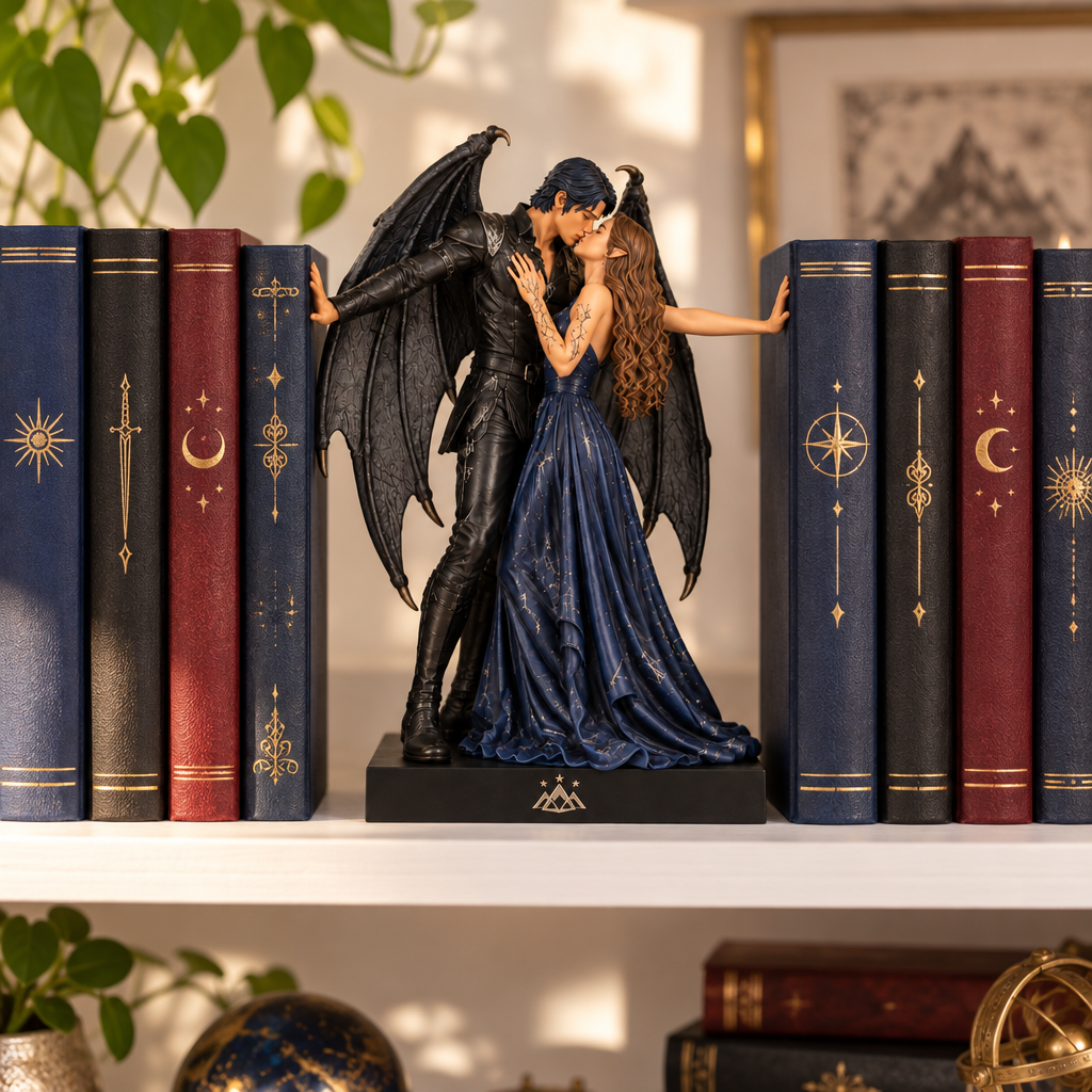 Bookend in a cozy book nook